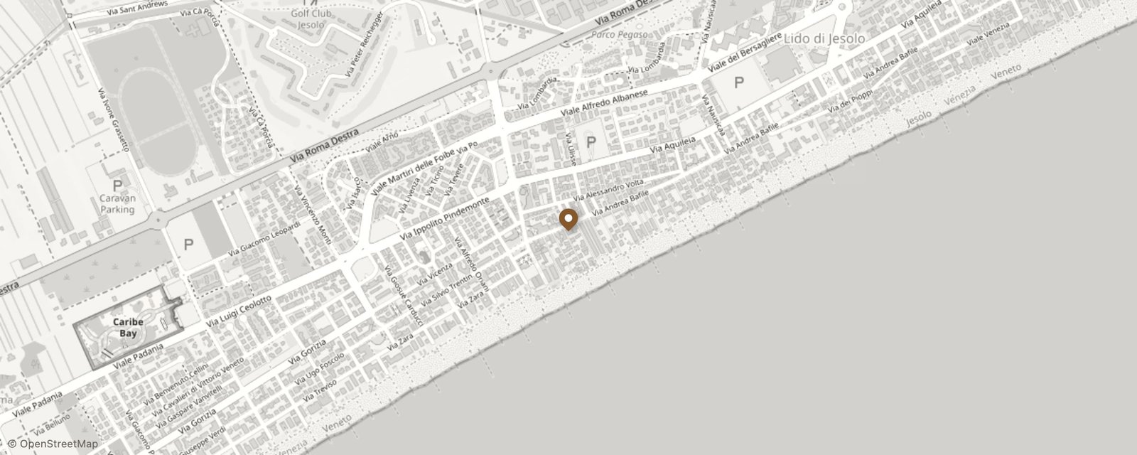 Mappa: Via Andrea Bafile, 407, 30016 Lido di Jesolo